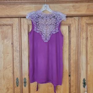 Audrey 3+1 Lace Embellished Halter Top. Size S
